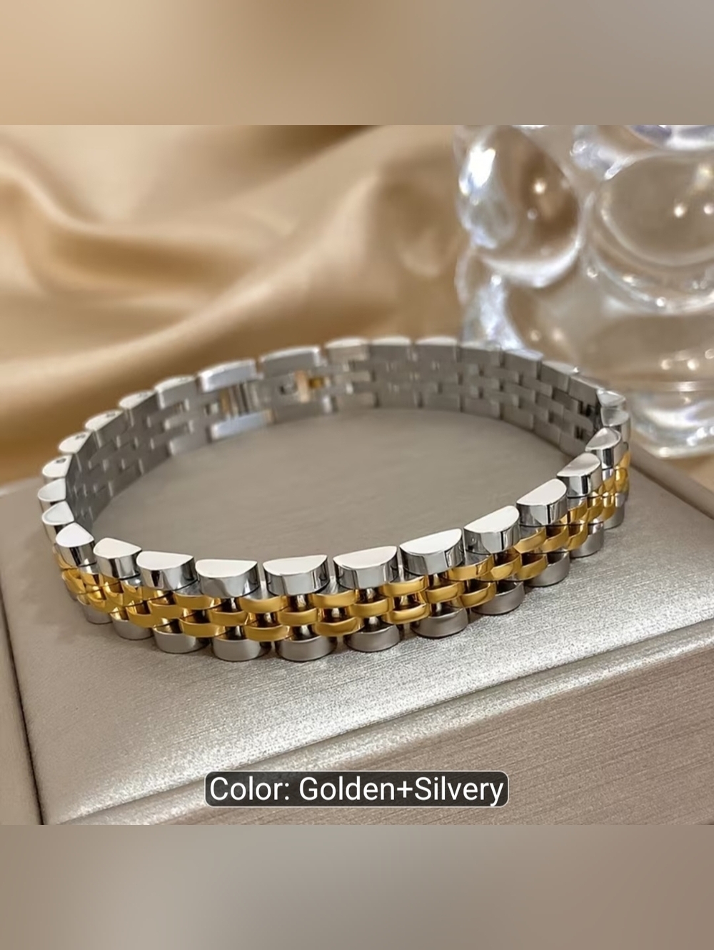 Punk Waterproof 304 Stainless Steel Bracelets for Unisex Chunky Band Thick Chain